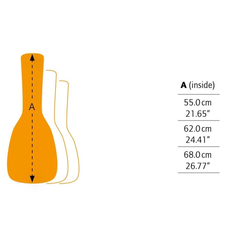 Ortega El Muerto (KUB-EM-SO) Gig Bag for Soprano Ukuleles with