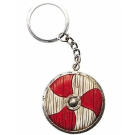 UK Souvenirs And Gifts Viking Shield Keyring Warrior Battle Fighter Nordic Keychain Fob Bag Pagan Gift