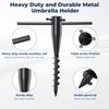 Heavy-Duty Spiral Ground Anchors for Umbrellas & Poles - 17"