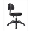Chair Master Round Vinyl Chair/Stool-Black-for Garage, Counters, Shop, Kitchen, Computer