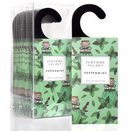 ROSE COTTAGE Large 12 Packs Peppermint Hanging Closet Deodorizer Air Freshener Long Lasting Scented Sachets Smell Goods for House