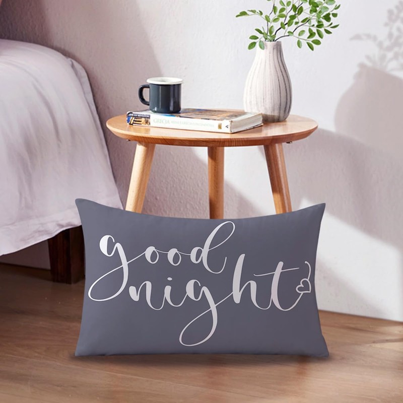Bedding Decorative Lumbar Pillowcases Sweet Dreams Good Night Cushion Covers