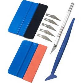 Audiofan Tool Set Squeegee Car Wrapping Film Application Tool Kit Plastic Scraper Car Wrapping Film Sticking 5 Piece Set