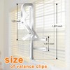 12 Pcs Valance Clips for Blinds, 1-7/8 Inch Hidden Channel