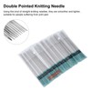 55pcs Double Pointed Knitting Needle Stainless Steel Sweater Weaving Pins