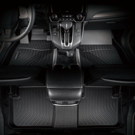 Floor Mats & Cargo Liner Set 2020-2025 Kia Telluride (7/8 Passenger Seater), Compatible with 2nd Bucket Seats Without Center Console All Weather Cargo Mat for Compatible with Kia Telluride & Bin-motor