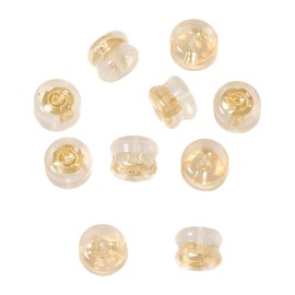 Nippon Chuko KE1508-G NBK Double Catch, Piercing Catch, Grooved, Large, Diamond Shaped, 5 Pairs Gold,