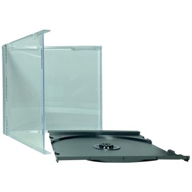 CheckOutStore 100 Standard Black CD Jewel Case (Unassembled)