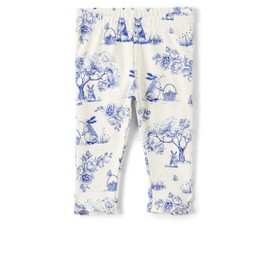 Gymboree,and Toddler Capri Leggings,Cream Bunny Scene,7