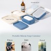 2 fundas de jabón de viaje portátil a prueba de