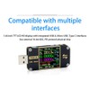 DollaTek FNB38 USB-Messgeräte, Multimeter, Strom- und Spannungsmonitor, 1,44 Zoll IPS-Farb-LCD-Display,
