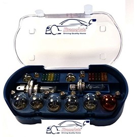 XtremeAuto® UNIVERSAL 30 PIECE SPARE BULB KIT INCLUDING H4 H7 380 382 581 BULBS & FUSES STICKER
