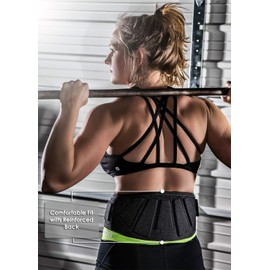 Fire Team Fit Weight Lifting Belt for Men and Women, 6 Inch, Bodybuilding & Fitness Back Support for Cross Training Workout, Squats, Lunges