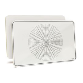 Polar Grid Lap Board, 11" x 17" x 1/8" Double Sided Dry Erase, No Ghosting, Custom Lapboards & Made in The USA