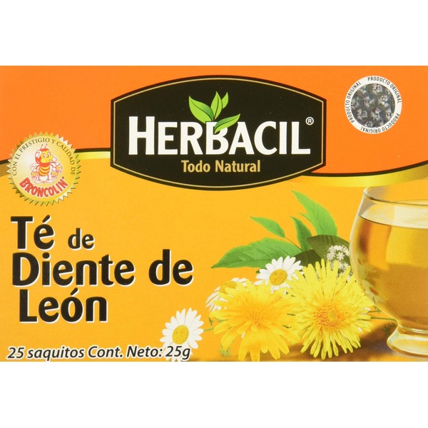 Herbacil Dandelion, Chamomile and Green Tea. Natural Herbal Blend. Soothing Tea. Immune Booster. 25 Teabags