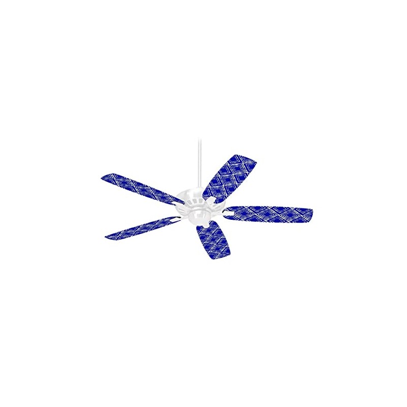 Wavey Royal blue - Ceiling Fan Skin Kit fits most