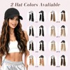 Hat Wig for Women, Wig Cap with Hair Attached,Quick-drying Baseball
