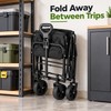 Heavy Duty Foldable Utility Wagon for Grocery Trips and Beach