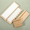 Xosjska 4 Pcs Bamboo Necklace Display Stand Bamboo Panel Jewelry