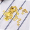 LABRIMP 1200pcs Gold Confetti Table Cloth Birthday Party Supplies Number