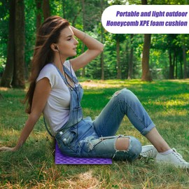 EZONEDEAL Portable Ultralight Mini Waterproof Folding Mat, Foam Sitting Pad for Outdoor Activities, Walkers Hiking Camping Park Picnic Playground Foldable Lightweight Kneeling and Seat Cushion Camping Pad