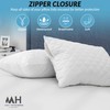 MH Traders Quilted Waterproof Pillow Protectors Pack of 4, Pillowcase