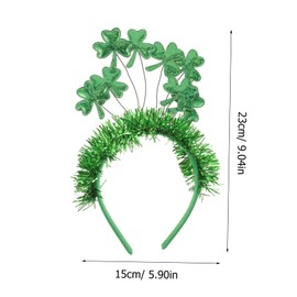 SAFIGLE St Patrick Day Shamrock Headband for Women Lightweight Hair Accessory Stylish Headpiece for Festive Celebrations and Everyday Fashion
