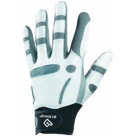 Bionic Men's ReliefGrip Left Hand (Right Handed Golfer) Golf Glove - Grey, Medium