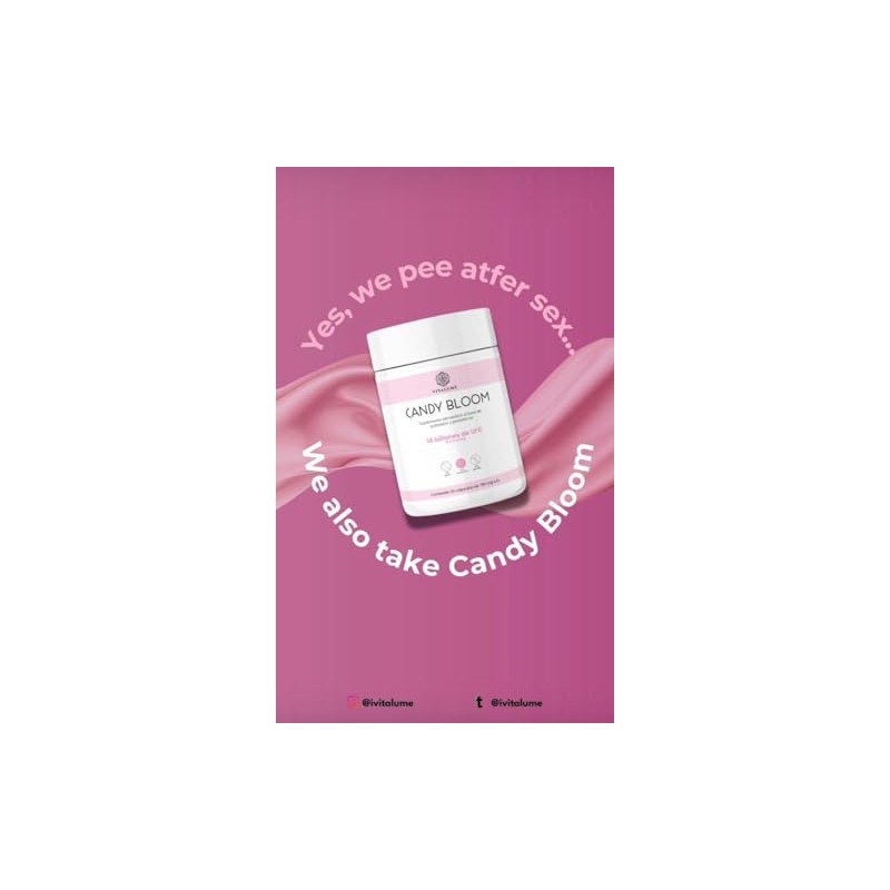 CANDY BLOOM SUPLEMENTO ALIMENTICIO A BASE DE ARANDANO Y PROBIOTICOS