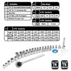 GreatNeck 74213 40 Piece 1/4 Inch and 3/8 Inch Drive