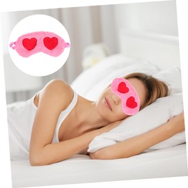 COLLBATH Plush Heart Eye Mask Comfortable Sleep Eye Cover for Travel Use Lightweight Durable Design Blocks Light for Uninterrupted Sleep