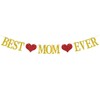 YQWIN Mother's Day Banner Mother's Day Party Decorations Best Mom