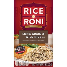 Rice-A-Roni Long grain & wild rice with herbs, 4.3 Ounce Pack of 12