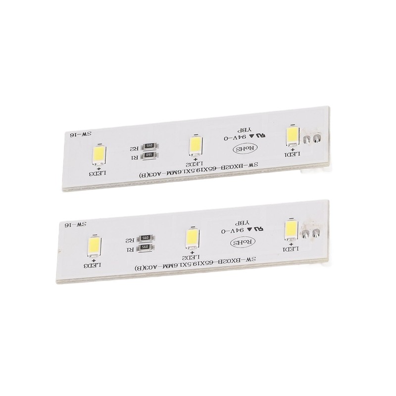 2Pcs Refrigerator LED Light Strip Bar Replacement Freezer Refrigerator Light