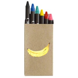 Azeeda 'Yellow Banana' Coloured Crayon Set (CY00026441)
