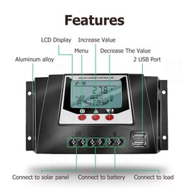 SolaMr WP Series Solar Charge Controller, 30A