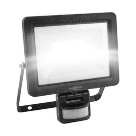 ANSMANN LED Wall Spotlight, Robust & Compact Construction Spotlight with Motion Sensor for Workshop, Construction Site, Garage, Jet Water Protection, Super Bright 3300 lm