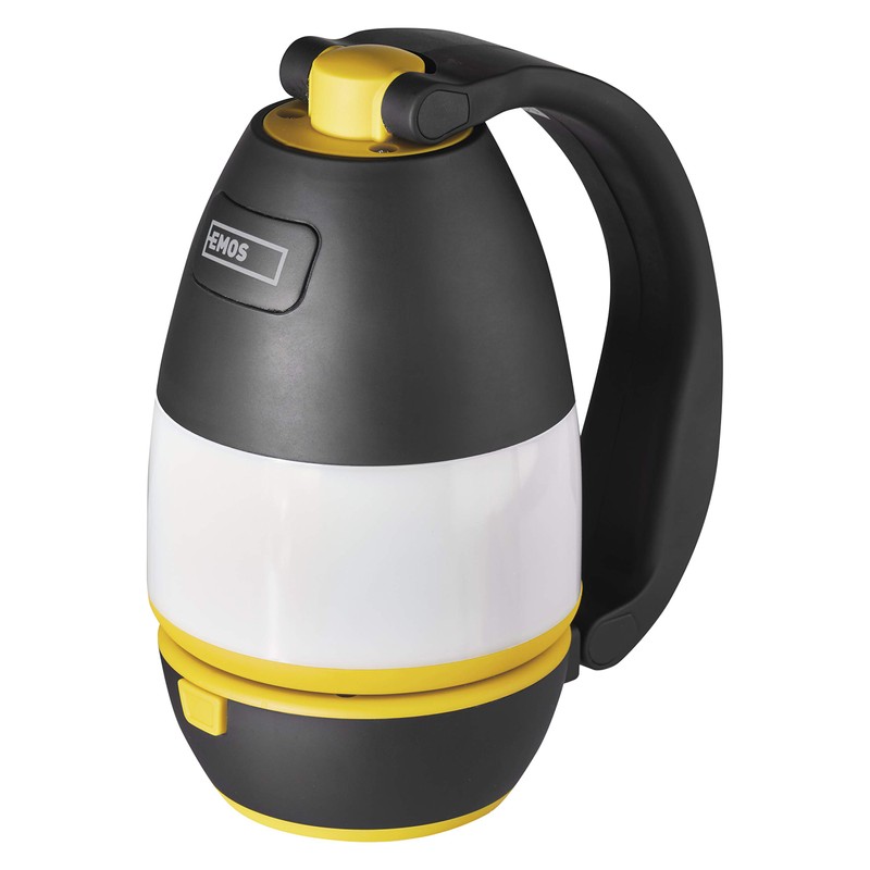 EMOS Multifunctional LED camping lantern, portable camping lamp/hand light, brightness