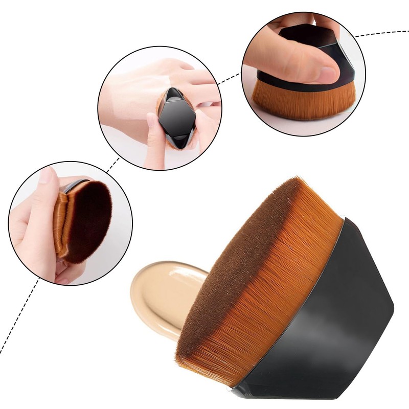 AYNKH 2 x make-up brushes, 2 x make-up sponges, 2