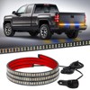 XRIDONSEN 60 inch Amber Blue Truck Tailgate Strobe Lights Strip