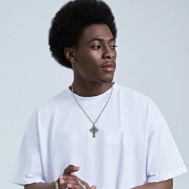 Midir&Etain Irish Celtic Cross Necklace 925 Sterling Silver Celtic Knot Pendant Necklace with Cubic Zirconia Celtic Viking Jewellery Religious Protective Gift for Men Women Boys