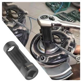 18mm Shock Absorber Socket for Removal of Shock Absorbers Nut,Strut Nut Socket with 12 Point 1/2" Drive Compatible with Cars,SUVs,Trucks,Portability Suspension Tools Strut Socket