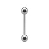eeddoo Ti-Gloss Silver Titanium Piercing Bar, Titanium