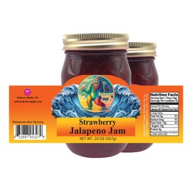Beachsquatch Strawberry Jalapeno Jam, 20 ounce jar - 2 PACK