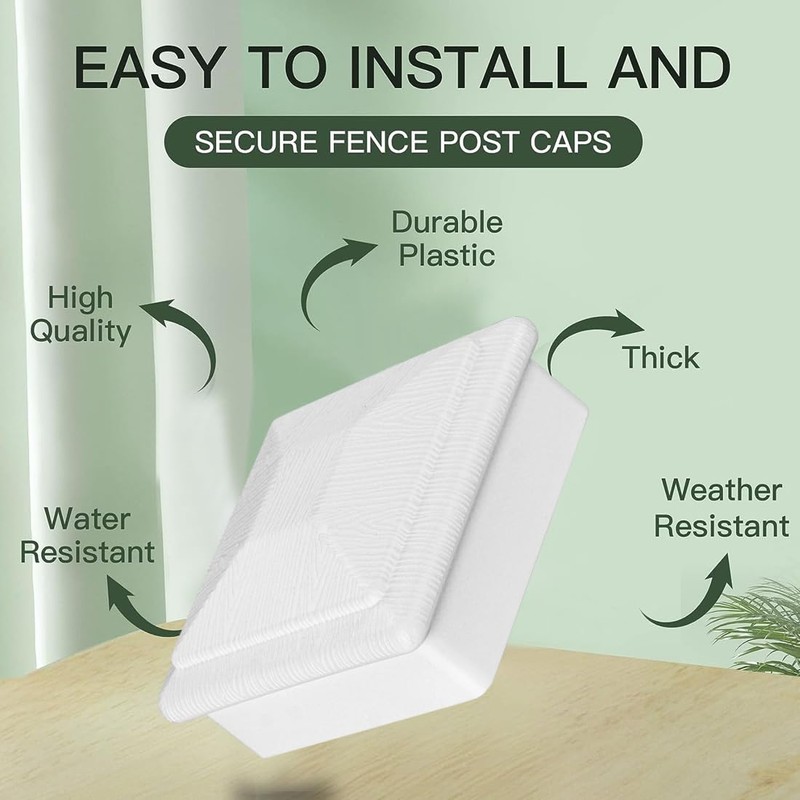 Fence Post Caps for 3.5'' x 3.5'' Wood Post Outdoor