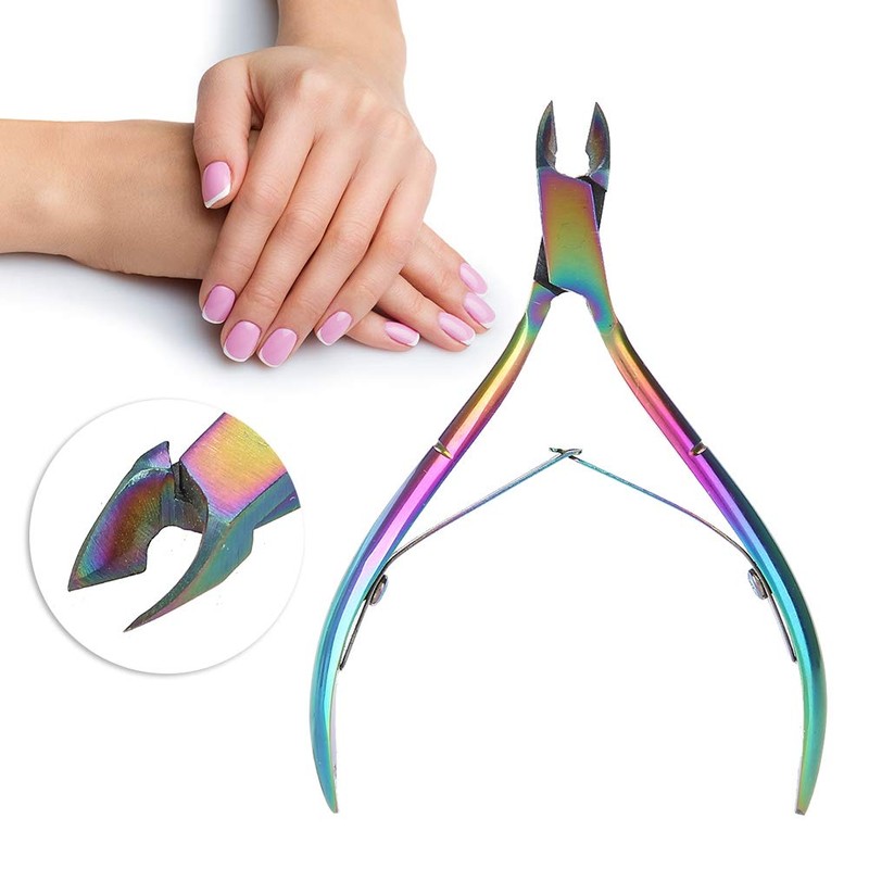 Cutícula Para Uñas Pinza Cortadora Cortador Mini Camaleón Nail Art