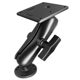 AGEofDMS Industrial Monitor Mount, VESA 75 mm, Aluminum, Double Base Arm, 360° Rotating, 7 kg Static Load, Compatible with Desktop