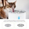Vekonn 2.4L/84oz Cat Water Fountain Stainless Steel Top, Pet Water