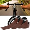 2Pcs Cycling PU Leather EVA Handlebar Belt Road Bike AntiSlip
