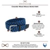 Trafalgar Chandler Cinturón elástico tejido mixto para hombre, azul Mix,